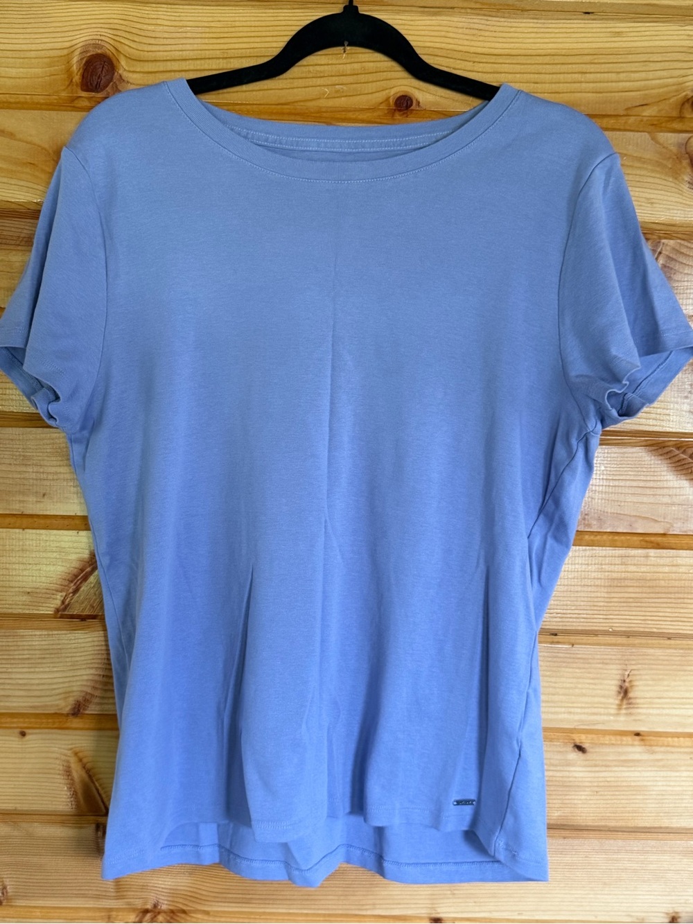 DKNY Women's Short Sleeve Tee in Periwinkle - Picture 1 of 4